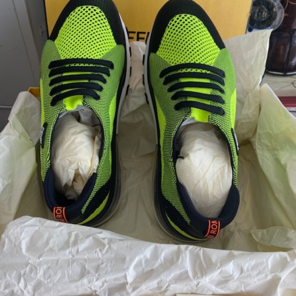 Fendi Men's Green Slip-on Sneakers